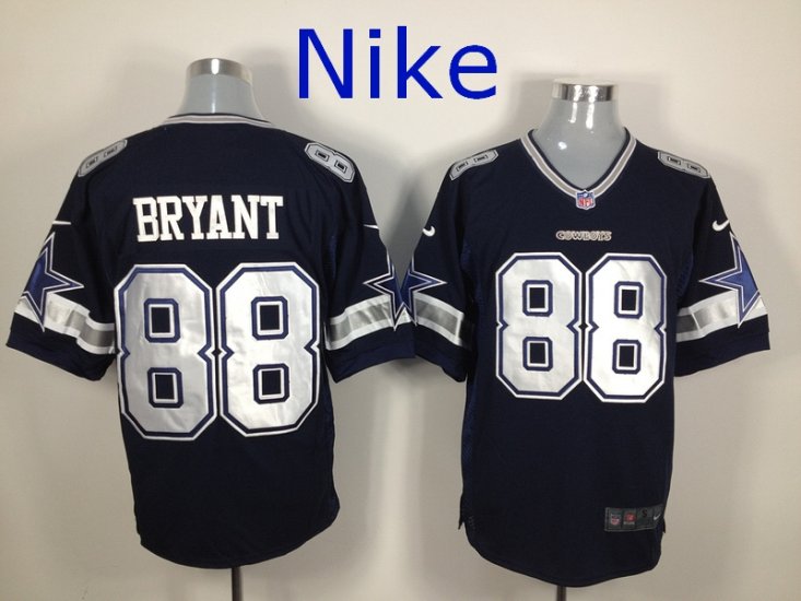 Nike Dallas Cowboys 88 Dez Bryant Game Blue NFL Jerseys