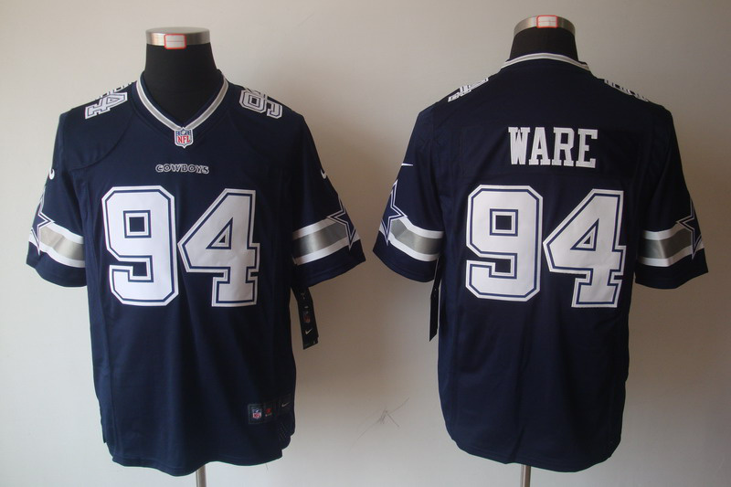 Nike Dallas Cowboys 94 DeMarcus Ware Limited Blue NFL Jerseys