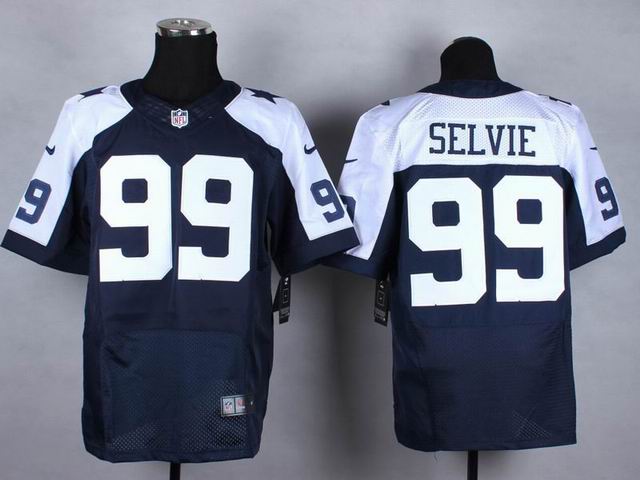 Nike Dallas Cowboys 99 George Selvie Blue thankgivings elite NFL Jerseys