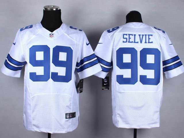 Nike Dallas Cowboys 99 George Selvie white elite NFL Jerseys