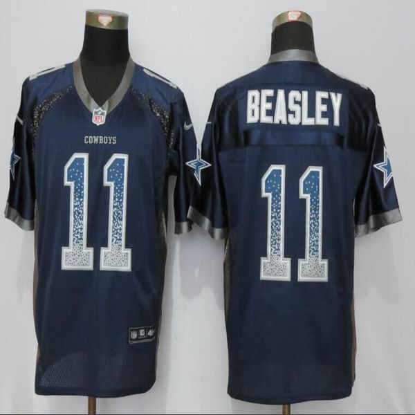 Nike Dallas cowboys 11 Beasley Drift Fashion Blue Elite nfl Jerseys
