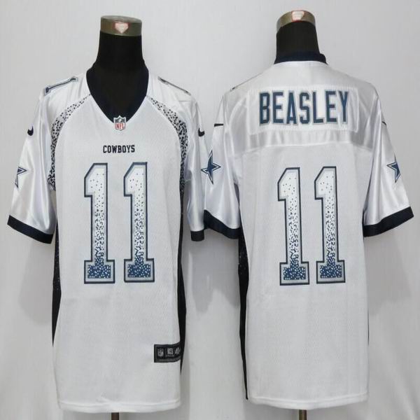 Nike Dallas cowboys 11 Beasley Drift Fashion White Elite nfl Jerseys