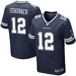 Nike Dallas cowboys 12 Roger Staubach elite blue nfl Jersey