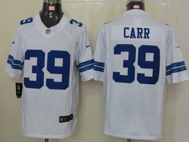 Nike Dallas cowboys 39 Carr White Limited Jersey