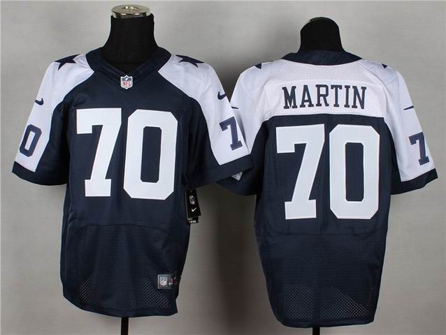 Nike Dallas cowboys 70 Zack Martin blue white elite nfl jersey