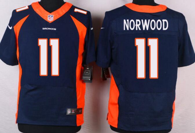 Nike Denver Broncos 11 norwood blue nfl elite Jerseys