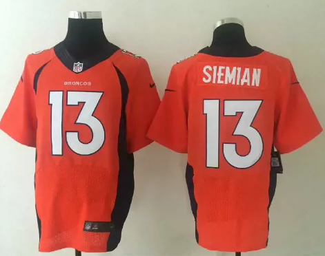 Nike Denver Broncos 13 Trevor Siemian orange elite nfl jersey