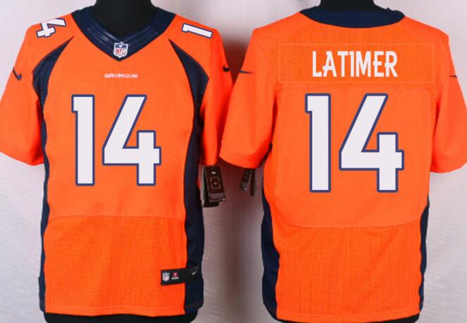 Nike Denver Broncos 14 Cody Latimer  Elite orange nfl Jersey