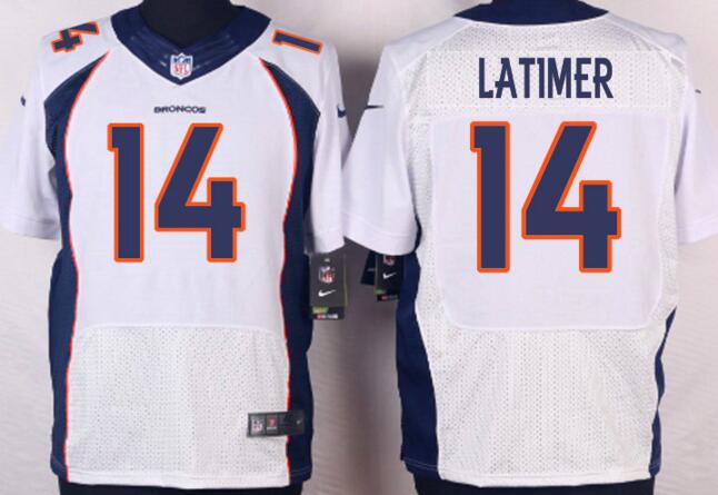 Nike Denver Broncos 14 Cody Latimer Elite white nfl Jersey