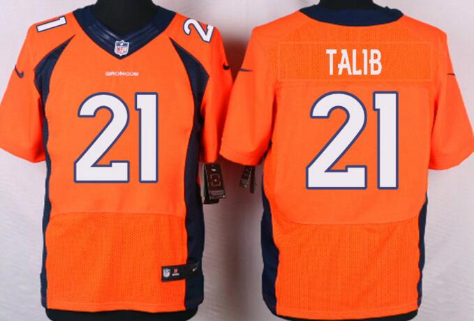 Nike Denver Broncos 21 Aqib Talib orange NFL Elite Jersey