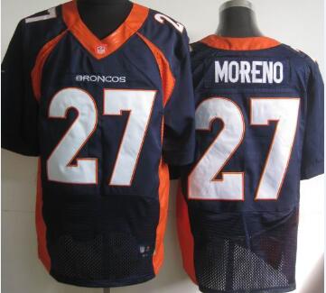 Nike Denver Broncos 27 Knowshon Moreno Elite blue NFL Jerseys