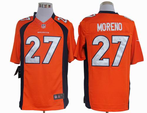 Nike Denver Broncos 27 moreno orange Limited Jersey