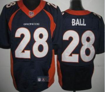 Nike Denver Broncos 28 BALL  blue NFL elite Jerseys