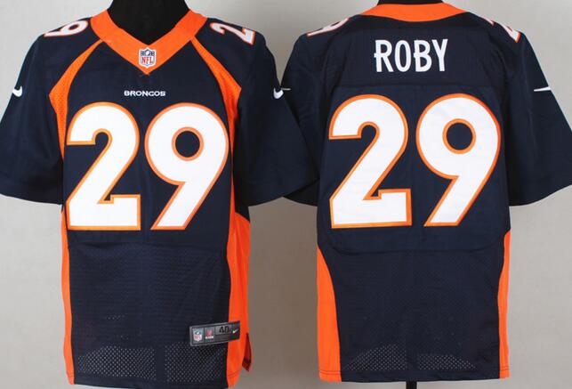 Nike Denver Broncos 29 Bradley Roby blue elite nfl jerseys