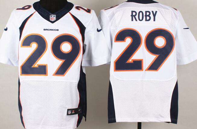 Nike Denver Broncos 29 Bradley Roby white elite nfl jerseys