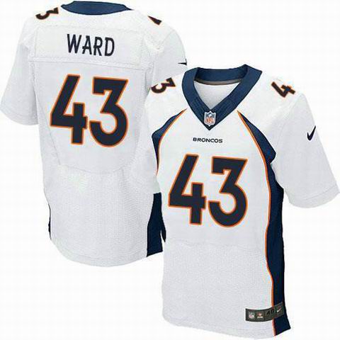 Nike Denver Broncos 43 T.J. Ward white elite nfl Jerseys