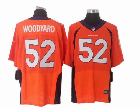 Nike Denver Broncos 52 WOODYARD elite Orange Jerseys