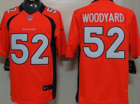 Nike Denver Broncos 52 Woodyard Orange Limited Jerseys