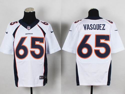 Nike Denver Broncos 65 Louis Vasquez white Elite nfl Jerseys