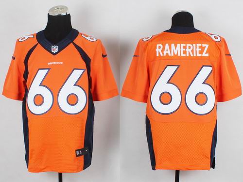 Nike Denver Broncos 66 Manny Ramirez orange elite NFL Jerseys