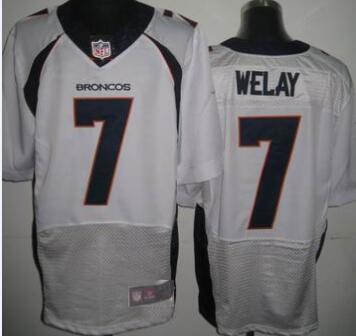 Nike Denver Broncos 7 Elway white nfl elite Jerseys