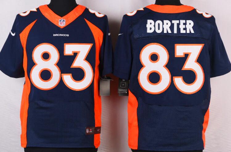 Nike Denver Broncos 83 Borter elite Blue NFL Jerseys