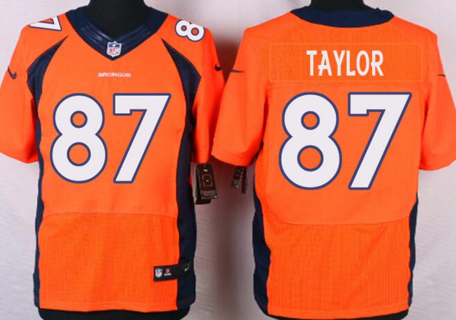 Nike Denver Broncos 87 taylor orange elite NFL football Jerseys