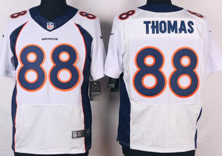 Nike Denver Broncos 88 Demaryius Thomas Elite White NFL Jersey