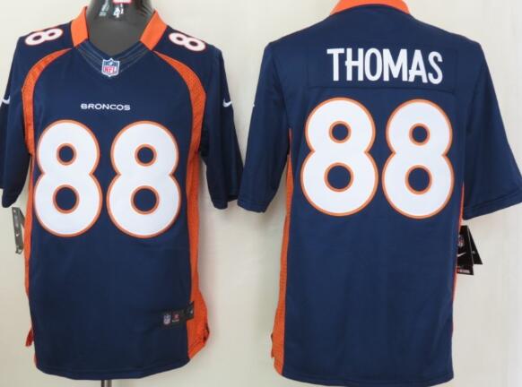 Nike Denver Broncos 88 Thomas Blue Limited Jerseys