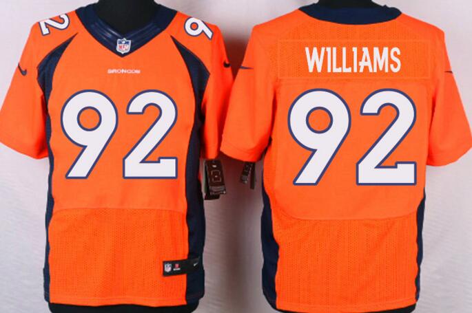 Nike Denver Broncos 92 WILLIAMS orange elite NFL jersey