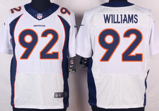 Nike Denver Broncos 92 WILLIAMS white elite NFL jersey