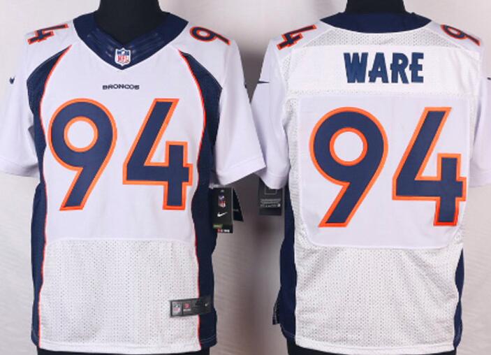 Nike Denver Broncos 94 Ware NFL white elite Jerseys