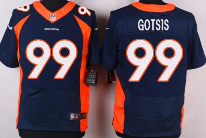 Nike Denver Broncos 99 Adam Gotsis blue elite nfl jersey