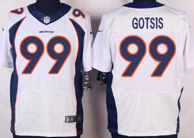 Nike Denver Broncos 99 Adam Gotsis white elite nfl jersey