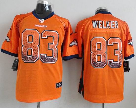 Nike Denver Broncos Wes Welker 83 Orange drift fashion nfl jerseys