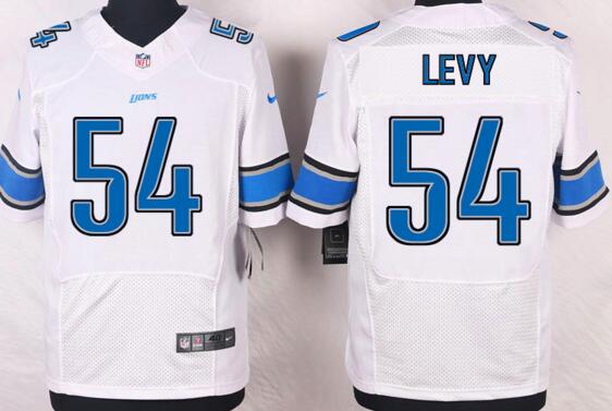 Nike Detroit Lions 54 DeAndre Levy Elite White NFL Jersey