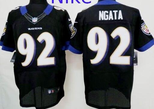 Nike Elite Baltimore Ravens 92 Haloti Ngata NFL Jerseys Black