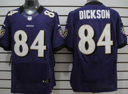 Nike Elite Baltimore Ravens Ed Dickson 84 Purple NFL Jerseys