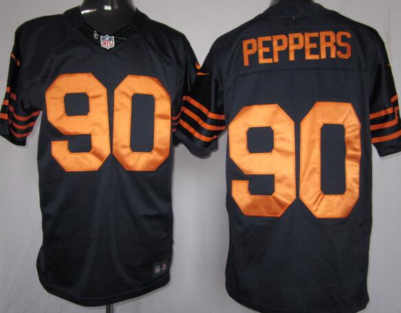 Nike Game Chicago Bears Julius Peppers 90 Dark Blue NFL Jerseys