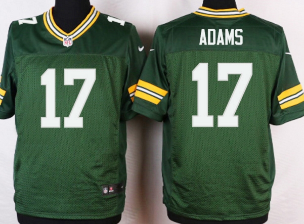 Nike Green Bay Packers 17 Davante Adams Elite men green nfl football Jerseys