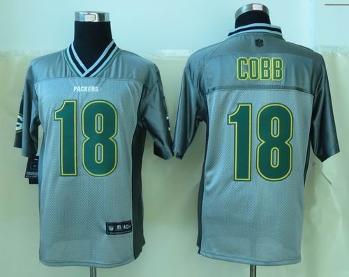 Nike Green Bay Packers 18 Cobb Grey Vapor Elite Jerseys