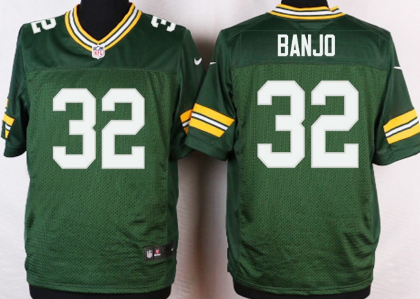 Nike Green Bay Packers 32 banjo Elite green NFL Jerseys