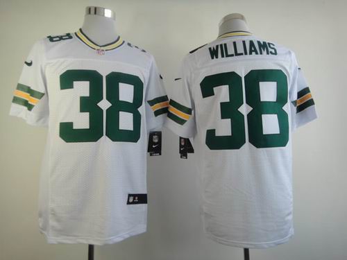 Nike Green Bay Packers 38 Tramon Williams Elite White NFL Jerseys