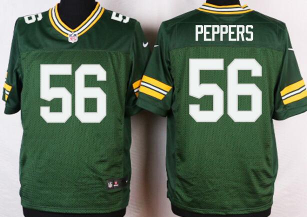 Nike Green Bay Packers 56 Julius Peppers green elite nfl jerseys