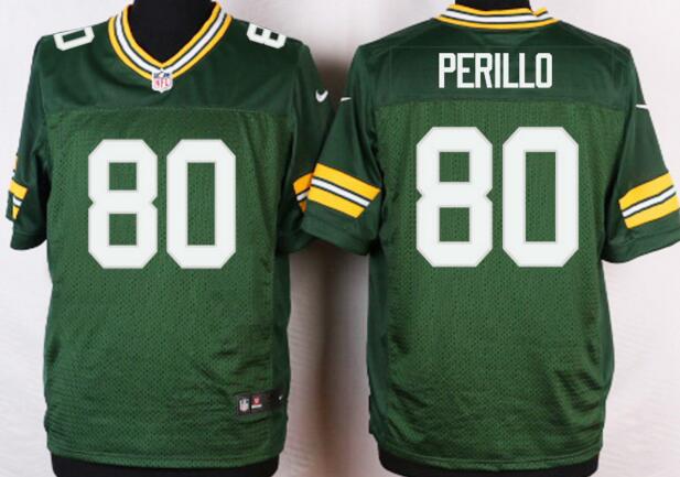 Nike Green Bay Packers 80 perillo Green NFL Elite  Jerseys