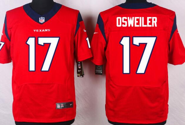 Nike Houston Texans 17 Brock Osweiler elite red men football NFL Jerseys