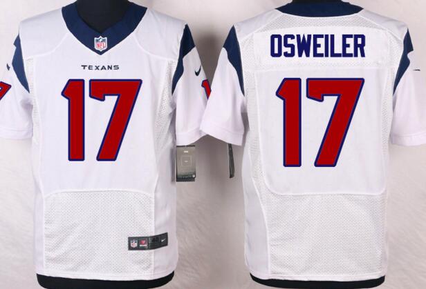 Nike Houston Texans 17 Brock Osweiler elite white men football NFL Jerseys