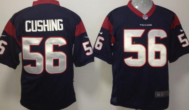 Nike Houston Texans 56 Brian Cushing Game Blue NFL Jersey