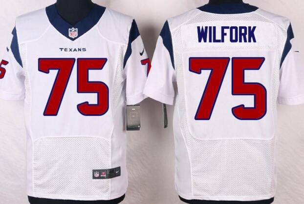 Nike Houston Texans 75 Vince Wilfork Elite white men football NFL Jerseys