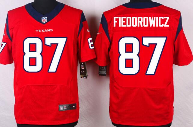 Nike Houston Texans 87 C.J. Fiedorowicz red men elite nfl football Jerseys